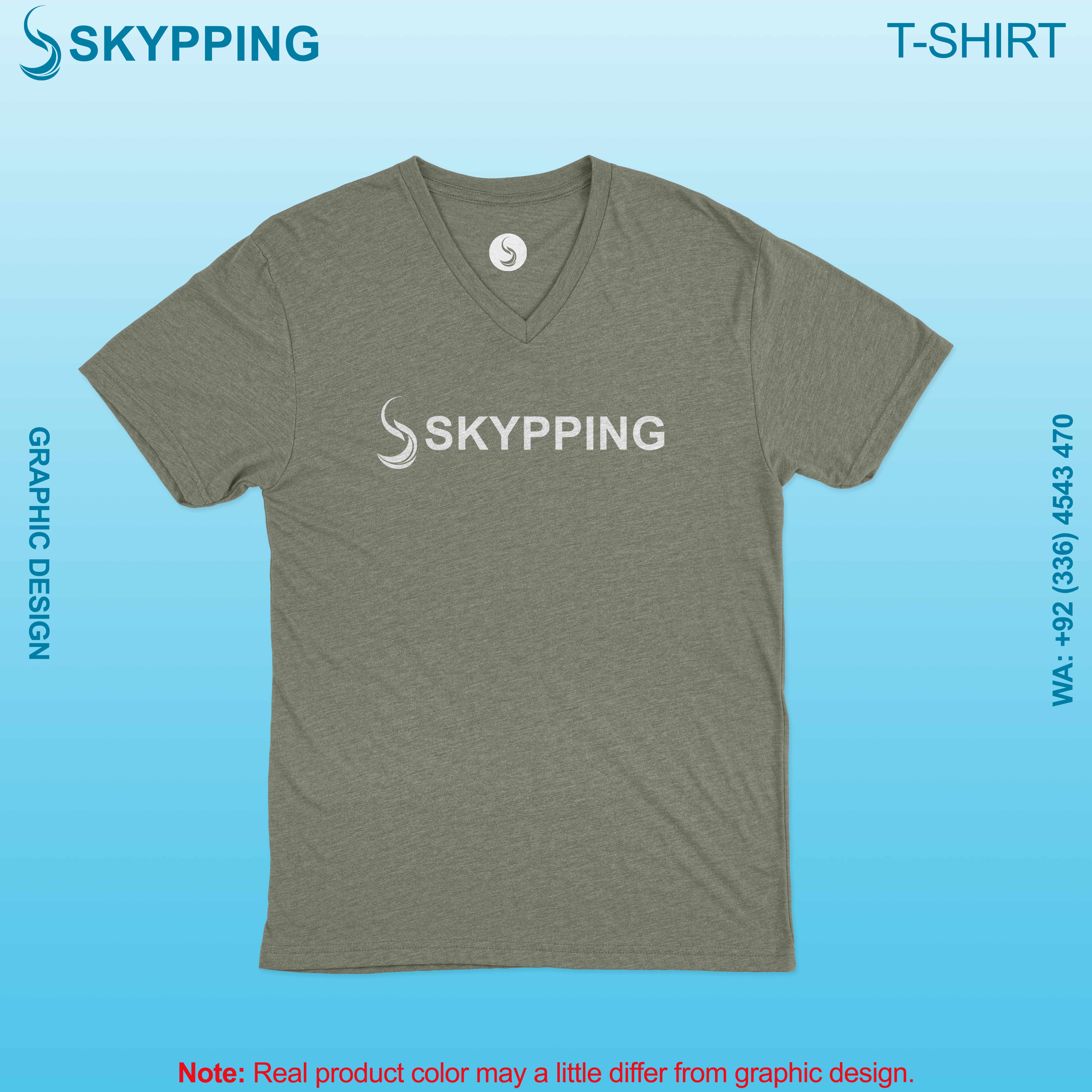 V-Neck Short set-in style sleeve t-shirt for men